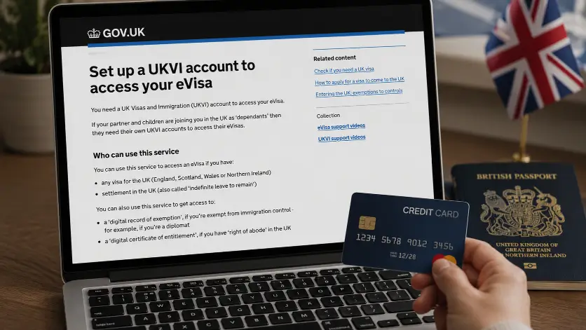 Оплата консульского сбора при оформлении визы в Великобританию онлайн через портал UKVI